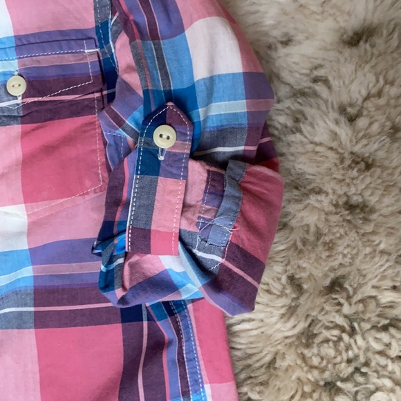 BabyGap toddler size 5 plaid blue/pink shirt - Picture 3 of 6
